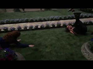 Supernatural 11x23-BTS-Ruth Connell and Emily Swallow Dance