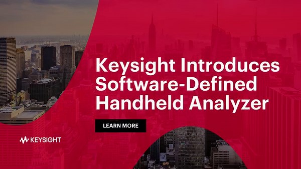 Today we announced the new Keysight N9912C FieldFox Handheld Analyzer, a software-defined radio frequency testing platform offering field engineers more than 20 vector network analyzer, cable and antenna tester, and spectrum analyzer options for upgrade and download. Learn more about this all-in-one solution for multipurpose field testing: https://ow.ly/m4Yy50PhCWo | Keysight