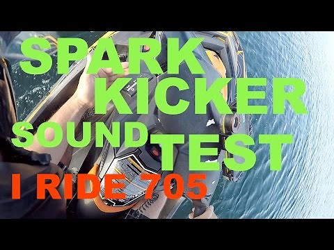 #25 Seadoo spark kicker sound system test review on jet ski