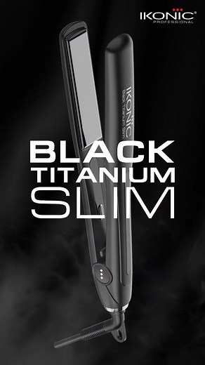 4K reactions | Introducing the all- new Black Titanium Slim!​ The advanced black titanium surface ensure even heat distribution, making styling faster and smoother, while the 1" slim plates allows for precision straightening and beautifully waves.​ ​ #IkonicProfessional #IkonicStyle #IkonicHairStylingTools #IkonicHair #IkonicLook #CraftedByProfessionals | Ikonic Professional | Facebook