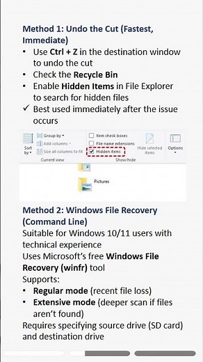 Recover cut files from an SD card quickly and safely. #cutfiles #sdcard