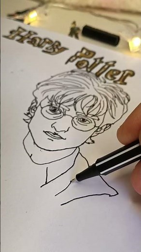 um desenho do Harry Potter para vocês 💖#art #drawing #harrypotter