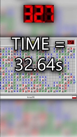 Minesweeper Expert Finished faster than 99.9% Of The World #speedrun #speed #minesweeper