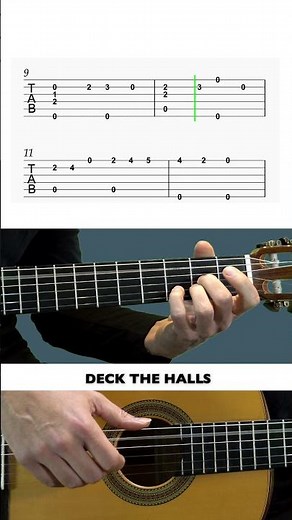 Deck The Halls - Easy Guitar TAB (Christmas Music)