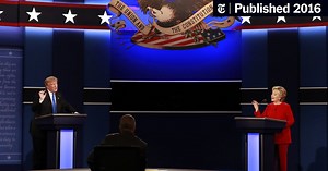 Hillary Clinton and Donald Trump Press Pointed Attacks in Debate