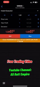 Free Trading $1200 Profit Watch Full Video: https://www.youtube.com/watch?v=hYv2PFdPEQs&t=190s | Ali Butt Empire