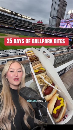 day 2: kramarczuk’s sampler ($39) - mini polish, bratwurst, and cherry bomb sausages w/ grilled onions sauerkraut on the side! i like to call it the brat birkin! 👜🌭 📍@Minnesota Twins | would you try? #mlb #baseball #sports