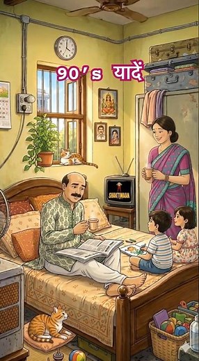 “जब अखबार ने पहले ही बता दिया था – आज रात नहीं आएगी बिजली! ⚡ | 90s यादें”#nostalgia #ghibli #shorts