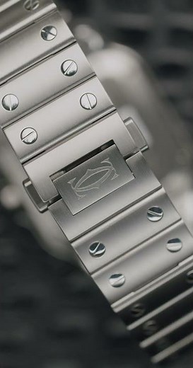 Cartier Santos Silver Dial Medium Steel Mens Watch WSSA0029 | SwissWatchExpo