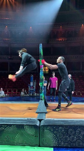 Circus Acrobatics and Gymnastics: Jaw-Dropping Hoop Diving Stunts