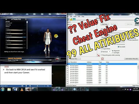 NBA 2K14 MyCareer 99 Attribute | How to fix ?? Value | Cheat Engine