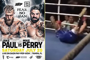 Jake Paul’s next opponent Mike Perry suffered brutal knockout loss in only other pro boxing fight