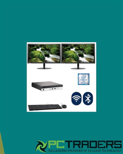 🌟 Elevate your workspace with power-packed performance! Unleash your productivity with the HP Mini PC Combo! Featuring an i5 processor, 16GB RAM, and a speedy 256GB SSD, this setup comes with dual 22 monitors, a sleek keyboard, and a responsive mouse. Perfect for multitasking while giving you the freedom to work, create, and play—all in style. It’s not just a tech upgrade; it’s a lifestyle enhancement! 💻✨ Grab yours for just $854.00, because waiting for a good deal is hard work! 😉 #HP #MiniPC