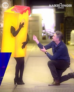 We've got a love triangle on our hands! Hughesy, Kebab and Chip! Who wants the movie rights? #MaskedSingerAU | The Masked Singer Australia