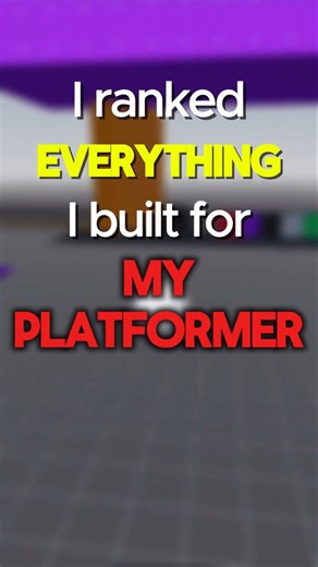 Ranking everything I built for my 3D platformer