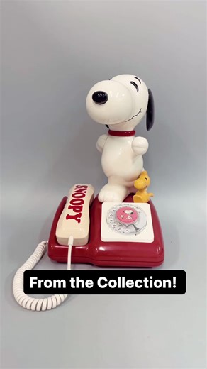 ☎️ This vintage Snoopy telephone from the 1980s was crafted by the Japanese toy company TOMY. | Charles M. Schulz Museum
