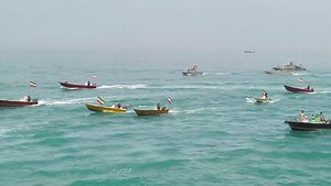 IRGC marine parade commemorating Persian Gulf National Day, Bushehr, Iran - 01 May 2024
