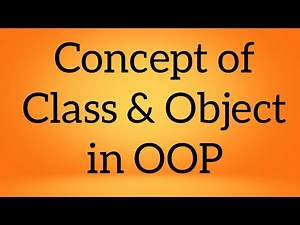 Concept of Class And Object - part 1 | Object Oriented Programming Concepts