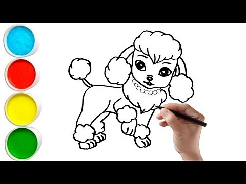 Poodle Dog Drawing Tutorial for Kids | Cute & Simple!