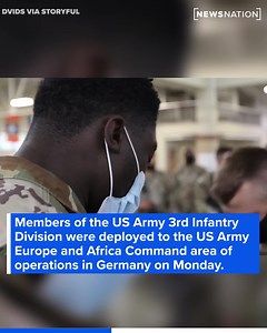 3.9K views · 71 reactions | Members of the #US Army 3rd Infantry Division were deployed to the US #Army Europe and Africa Command area of operations in Germany on Monday as #Russia continued its attacks on #Ukraine. For more on #RussiaUkrainewar: https://trib.al/LDJKkss #putin #soldiers #armystrong | NewsNation | Facebook