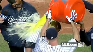 1.6M views · 62K reactions | A Gatorade bath. Yes, Derek Jeter let it happen. #FarewellCaptain | New York Yankees | Facebook