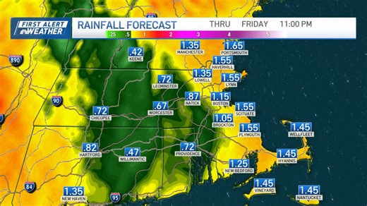 Grab your rain coat — showers move in Thursday morning