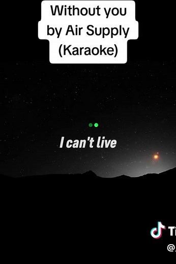 Without You — Air Supply Karaoke (Full Lyrics)