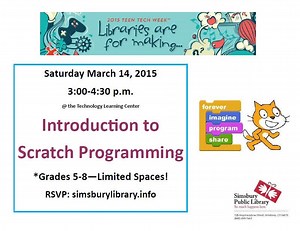 Introduction to Scratch Programming @ Simsbury Public Library