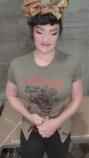 PART 2 where you get to see how absolutely terrible plastic Boning can be! Remember, the only reason the corset still looks decent is because our high quality, super rigid steel is present in the rest of it, but freaking imagine if that plastic was in the WHOLE thing!!! 😵‍💫 | Damsel in this Dress