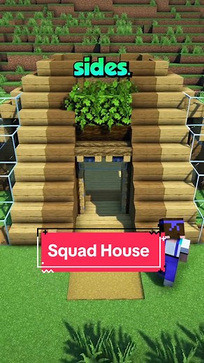 Build a Unique Minecraft Squad House Tutorial