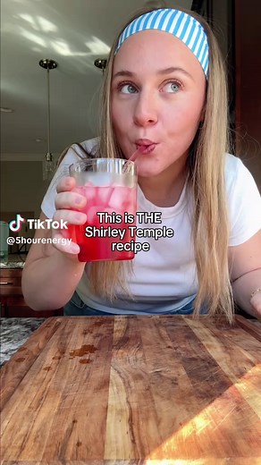 Wait until you see how she makes this Shirley Temple 👀🍒 #mocktail #shirleytemple #mocktailrecipe #caffeine #5hourenergy
