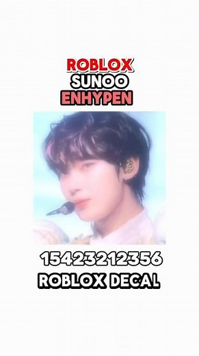 Roblox kpop Sunoo Enhypen poster decal id codes🌟 #bloxburg #kpop #roblox #robloxcodes #royalehigh