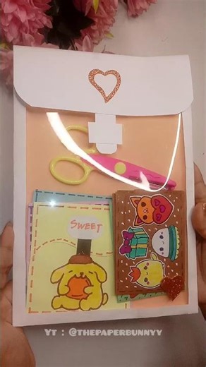 DIY stationary folder craft 📁 #diy #art #youtube #trending #viral #viralvideo #shortvideo #shorts