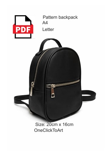 Backpack Sewing Pattern PDF | Zippered Backpack Pattern | DIY Leather Backpack | Intermediate to Advanced Sewing Pattern - Etsy UK