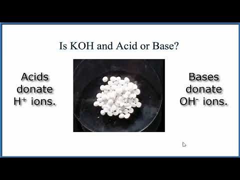 Is KOH an acid or base?