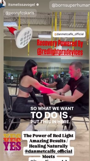 Dan Metcafe and Melissa Vogle Red Light Pro Devices therapy