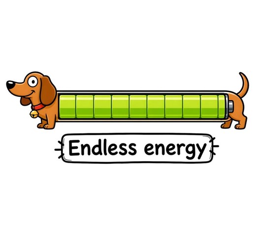 Endless Energy Dachshund – Matte Borderless UV Transfer Sticker for Phone Case & Laptop - Etsy