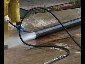 High Pressure Water Jet Cleaner with Badger Pipe Cleaning Nozzle | PressureJet #PipeCleaning