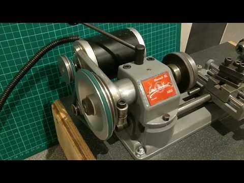 Unimat SL1000 Lathe powered by 24v scooter motor