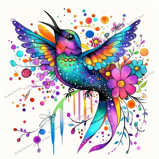 Hummingbird Art Fabric Panel, Quilt Sewing Square, Multiple Sizes, Fc10a - Etsy