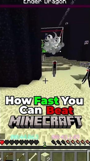 Fastest Way To Beat Minecraft In 6-7 Seconds #minecraft #minecraftshorts #speedrun