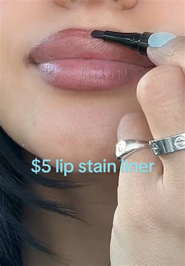 you know I had to get my hands on this new lip stain liner 🤏🏽 shade “chai me” @e.l.f. Cosmetics ✨ #lipliner #fyp #elfcosmetics #drugstoremakeup