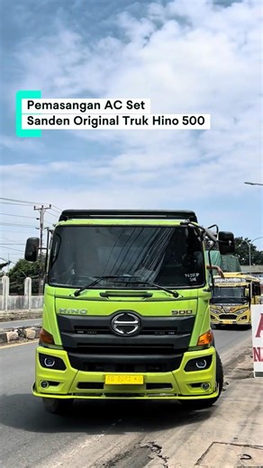 Installation of Original Sanden AC Set for Hino 500 Euro R Truck