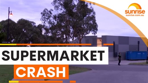 Driver dies after slamming into wall of supermarket