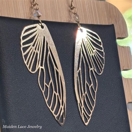 Filigree Dragonfly Wing Earrings With 14k Gold Filled Ear Wires. - Etsy