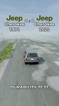 Durability Test Jeep Cherokee 1970 VS Jeep Cherokee 2020 #beamngdrive #crash #beamng