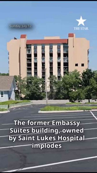 Watch the former Embassy Suites building in Kansas City implode