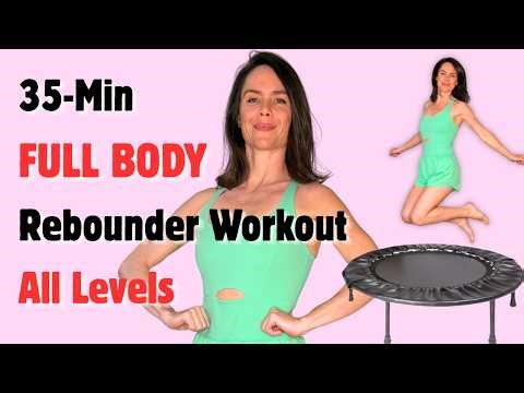 35-Minute Full Body Rebounder Strength & Cardio Workout – All Levels!
