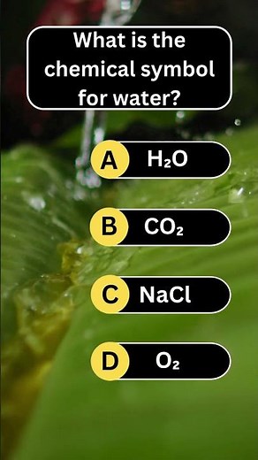 What is the Chemical Symbol for Water? | H2O Explained for Beginners 🌊💧