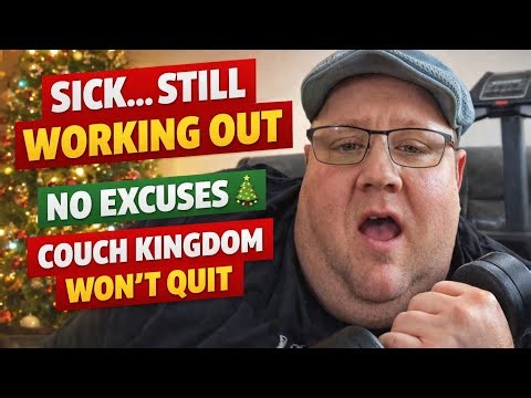 🤒🎄 SICK, SWEATY & STILL SHOWING UP | Christmas Workout with Big Ted 💪🛋️
